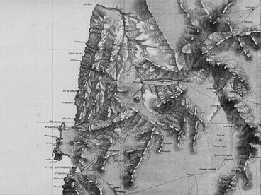  Aimé Pissis, Karte der Republik Chile vom Fluss Loa bis zum Kap Hoorn (Karte 1, 1884)