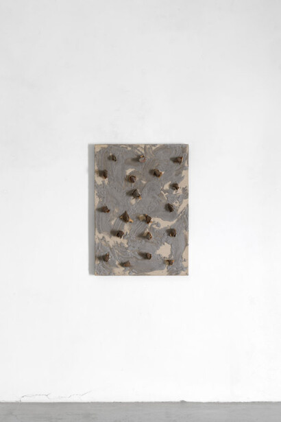 Günther Uecker, exhibition view. Courtesy of Axel Vervoordt Gallery