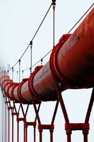 Tubería industrial para transportar materia prima