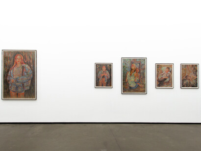 Ulrike Theusner, Passagiere der nacht, ausstellungsansicht. Mit freundlicher genehmigung der Galerie Eigen + Art