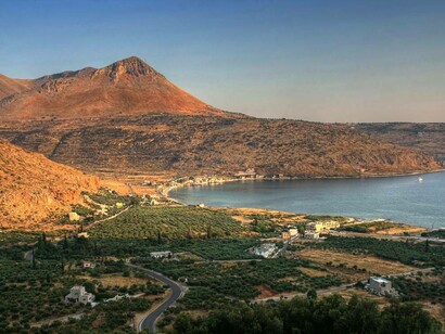 Il golfo di Oitylo nella penisola del Mani orientale, Grecia