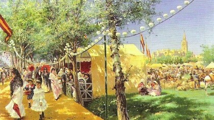 "Feria de Sevilla", Manuel Rodríguez, 1906