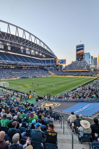 Una vista dall'angolo sud-est del Lumen Field durante la partita della fase a gironi della Coppa del Mondo per Club FIFA 2025 tra Seattle Sounders FC e Botafogo a Seattle, Washington, Stati Uniti. @SounderBruce