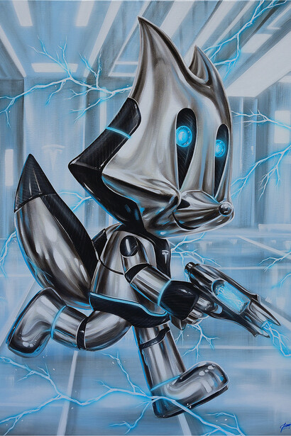 Cheese Arnon, Electricity (detail), 2025. Courtesy of Thinkspace Projects