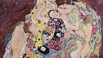 La Vierge de Gustav Klimt (1913), exposée à la Galerie nationale de Prague, capturant l'élégance et la profondeur symbolique du style viennois