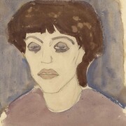 Portrait of Maud Abrantès (detail), 1908, Watercolour with traces of black crayon, 41 x 32 cm, Courtesy: Richard Nathanson, London