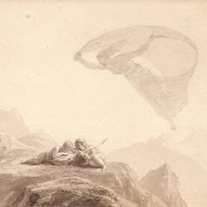 Stéphanie de Virieu, The dream (Le songe) (detail), c. 1820-1830. Courtesy of Jill Newhouse Gallery