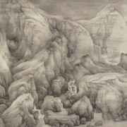 Tai Xiangzhou, Stream and mountain accumulating gem (detail), 2011. Courtesy of Fu Qiumeng Fine Art