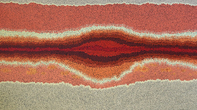 Venetta Yanawana, Nyangumarta warran 2 (detail), 2025. Courtesy of Art Collective WA