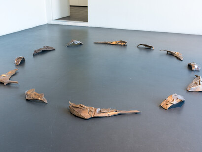 Tiina Raitanen, Pending, exhibition view. Courtesy of Galleria Sculptor