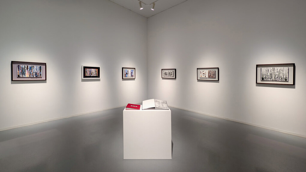 Buzz Spector, Recto | Verso, exhibition view. Courtesy of Zolla Lieberman Gallery