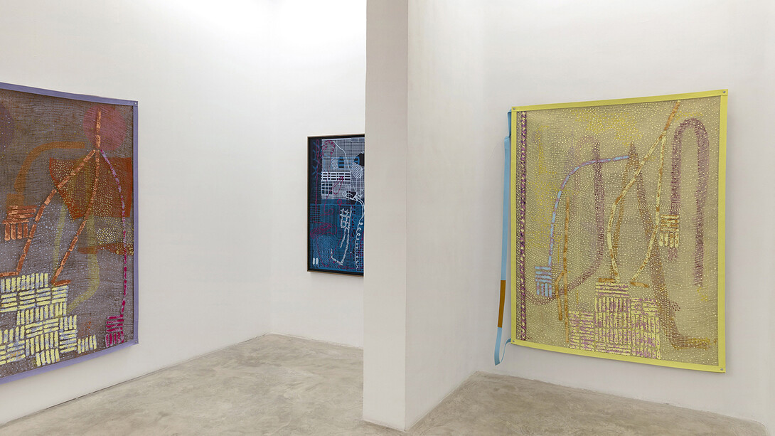 Salvador Cidrás, El gesto prestado, vista de exhibición. Cortesía de la Galería silvestre