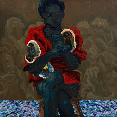 Tonia Nneji, Solitude in contemplation, 2025. Courtesy of Rele Gallery