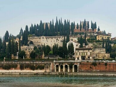 Teatro Romano, Monastero di San Girolamo e Castel San Pietro, Verona, Italia 
