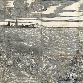 Titian, The submersion of Pharaoh’s army in the red sea (detail), 1549. Courtesy of Albertina Museum