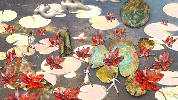 Komelia H. Okim, Spring march (detail). Courtesy of Kate Oh Gallery