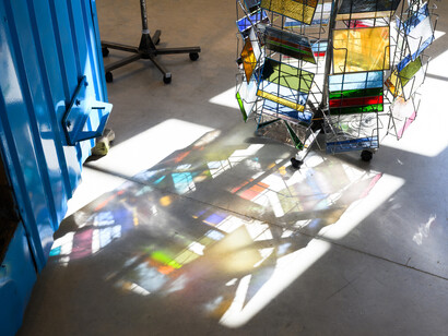 Daria Koltsova, The kiosk, exhibition view. Courtesy of Temnikova & Kasela Gallery