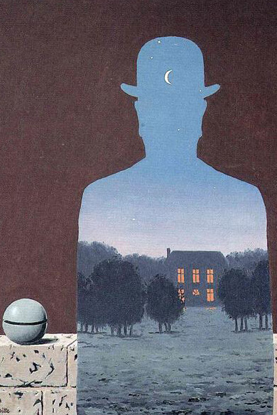 Rene Magritte, El feliz donante, 1966