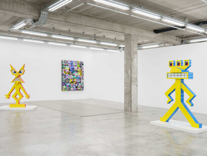 Kenny Scharf, Jungle jungle jungle, exhibition view. Courtesy of Almine Rech 
