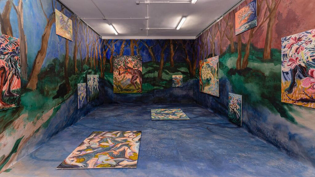 Marina Roca Díe, Arrobamiento, vista de exhibición. Cortesía de la Galería El Chico