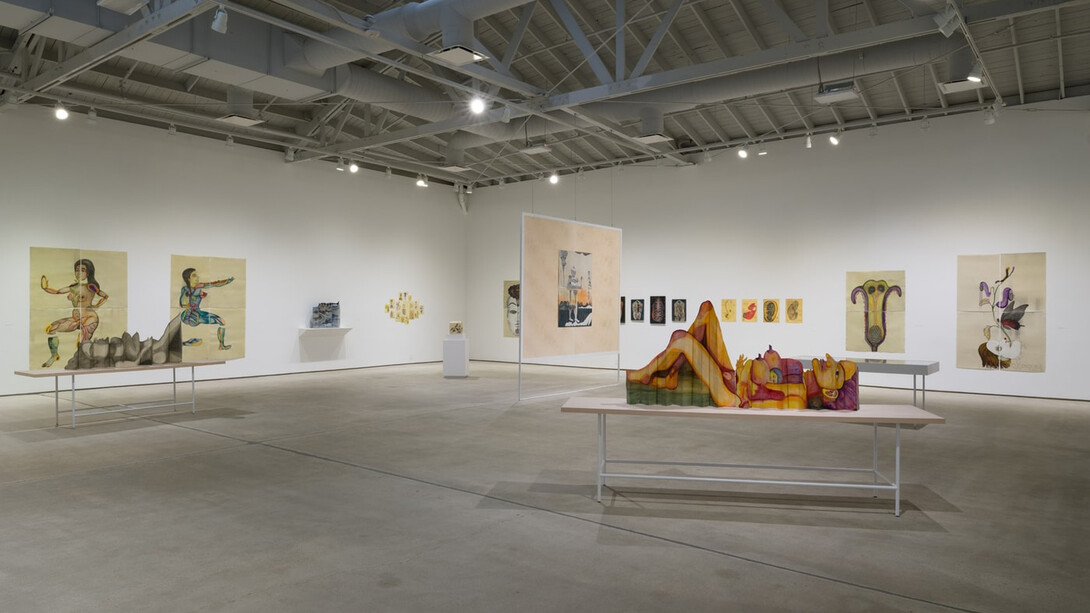 Sandra Vásquez de la Horra, The awake volcanoes, exhibition view. Courtesy of ICA LA