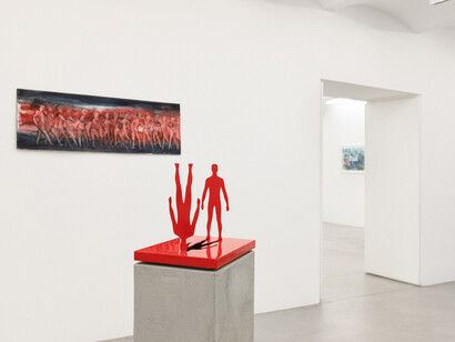 Tamara Kvesitadze and Shunxiang Hu, Under shadows, exhibition view. Courtesy of Kornfeld Galerie