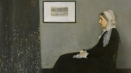 James Abbott McNeill Whistler (1834–1903) "Arreglo en gris y negro".(Retrato de la madre del artista, Anna McNeill Whistler, 1871), Londres. Óleo sobre lienzo, Museo de Orsay, Paris, Francia