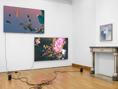 Julien Creuzet, Nos diables rouges, nos dérives, vista da exposição. Cortesia de Mendes Wood DM