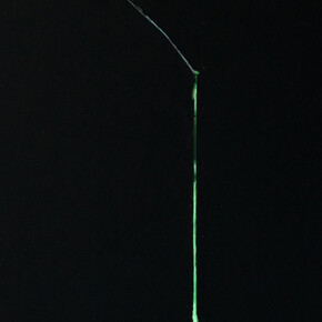 Herbert Warmuth, Grün durch schwarz (detail), 2021. Mit freundlicher genehmigung der Rehbein Gallery