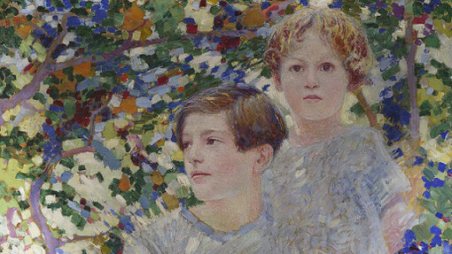 Luigi Bonazza, Fratelli in giardino, 1926. Mit freundlicher genehmigung von Mart