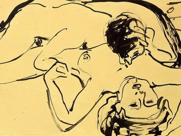 Ernst Ludwig Kirchner, "Los amantes", 1909