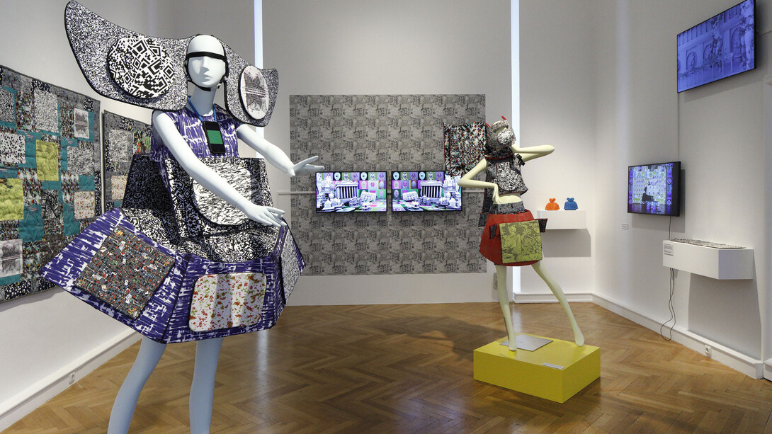 Claudia Hart, Patterns and politics, exhibition view. Courtesy of Francisco Carolinum Linz