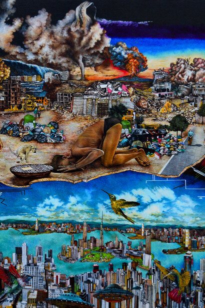 Giacomo Borzoni, Colibrì, 2023. Cortesia della Sala Associazione di Mutuo Soccorso