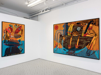 Summer Wheat, Touching the surface, exhibition view. Courtesy of Nazarian / Curcio