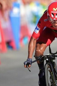 Nairo Quintana en una de sus actuaciones estelares en la Vuelta 2016