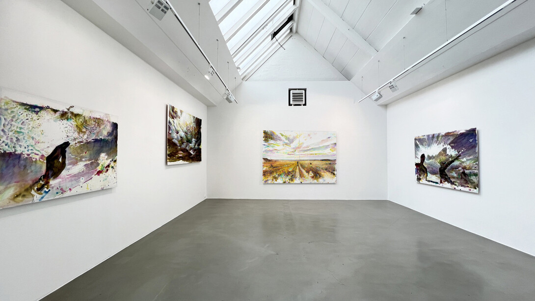 Martin Dammann, Ein loch graben (Digging a hole), exhibition view. Courtesy of Galerie Barbara Thumm