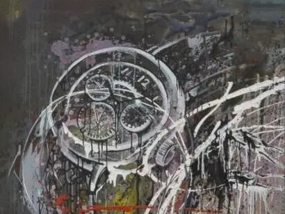 Tania Vasilenko, Golden ratio, tríptico, serie El tiempo (2017, detalle)