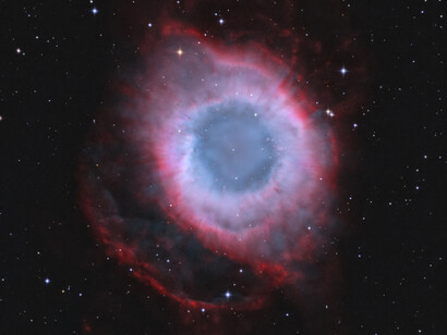 A galactic image from the Hubble telescope