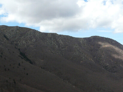 Matagalls desde el puerto de montaña de Coll de Joan. Viladrau, Cataluña, España