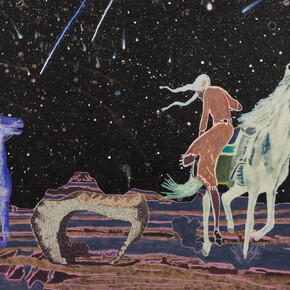 Aaron Morse, The leonids (detail), 2025. Courtesy of Philip Martin Gallery 