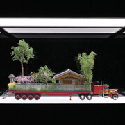 Do Ho Suh, Secret Garden, 2012. Mixed media, single-channel animation, and display case with LED lighting. With display case, 78 1/3 x 70 7/8 x 32 1/4 inches. Courtesy the Kronos Collection.