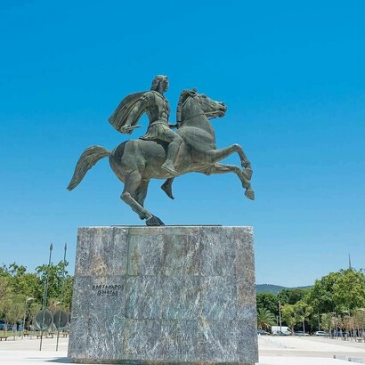 Statua di Alessandro Magno, Salonicco, Grecia