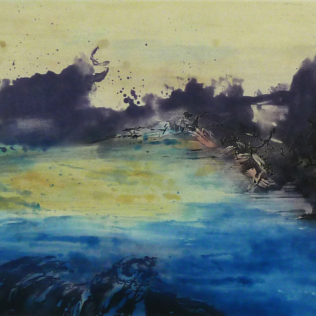 Zao Wou-Ki, Etching No. 326 (detail), 1986, Original Hand Signed and Numbered Etching and Aquatint in colours on Guarro paper, 57.2 x 76 cm / 22.5 x 30 in