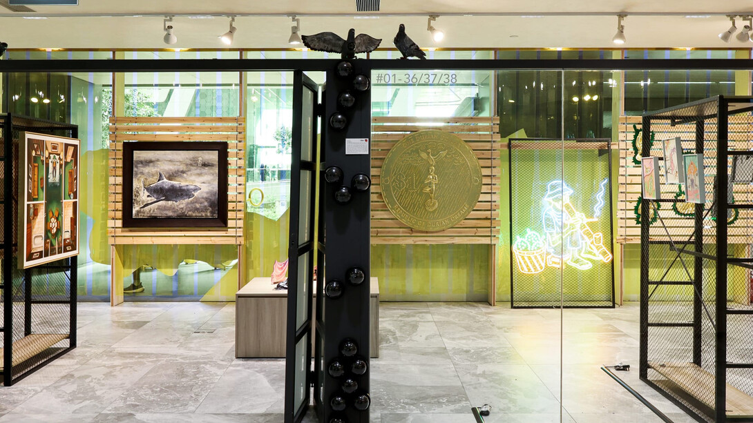 Inside the dream of a durian seller, exhibition view. Courtesy of Yeo Workshop