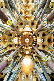 Sagrada Familia, Barcellona, Spagna. La Sagrada Familia è senza dubbio l'opera più celebre di Gaudí e uno dei simboli distintivi di Barcellona