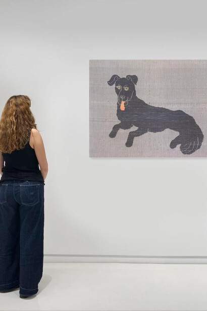 Ethel Stein, Master of the loom, exhibition view. Courtesy of Sapar Contemporary