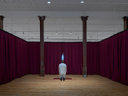 EJ Hill, Low-slung promises on the tongues of the devout, exhibition view. Courtesy of 52 Walker Gallery