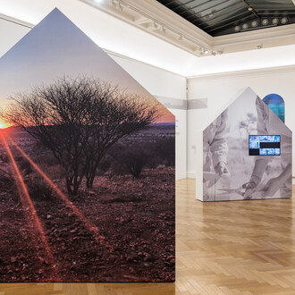 Freundinnenderkunst, Glashausfantasie, ausstellungsansicht. Mit freundlicher genehmigung des Francisco Carolinum Linz