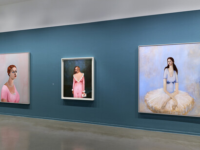 George Condo, exhibition view. Courtesy of Musée d'Art moderne de la Ville de Paris