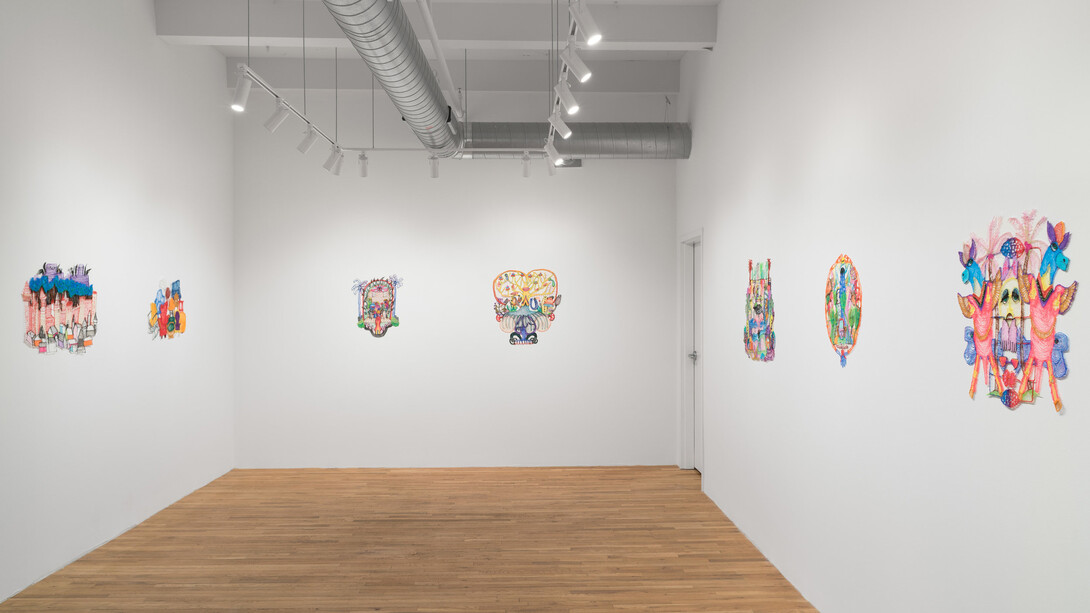 Jesse Harrod, Pet trade, exhibition view. Courtesy of Fleisher/Ollman